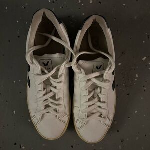Veja White and Black Sneakers